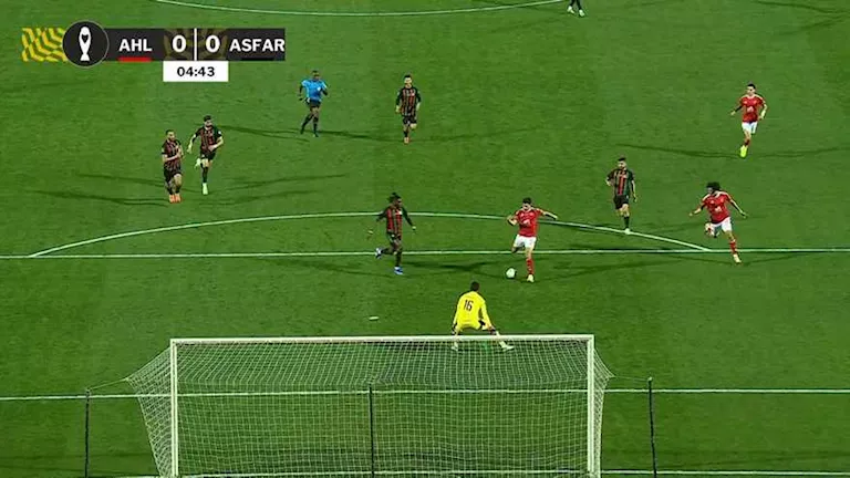 لحظة بلحظة.. الأهلي 0 ضد 0 الجيش الملكي.. محاولات حمراء لتسجيل الأول