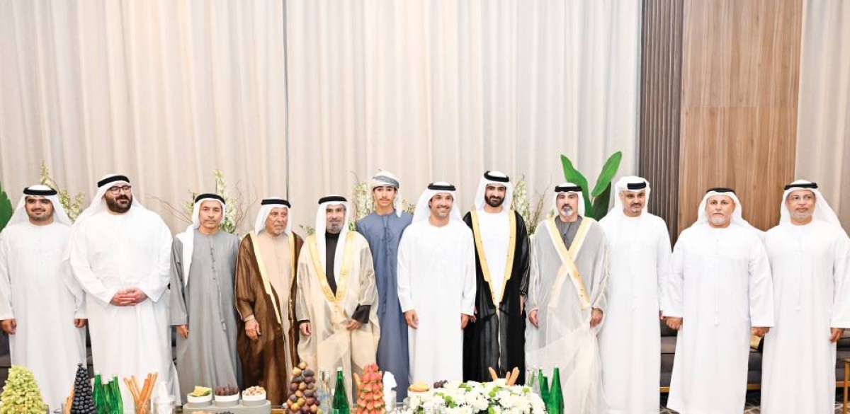  هلال المري وجانب من حضور حفل الاستقبال 